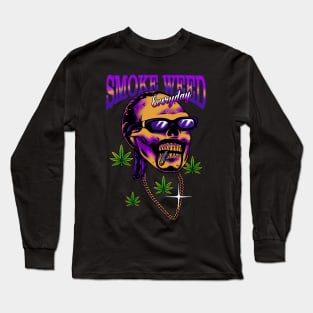 Smoke Weed 90s Long Sleeve T-Shirt